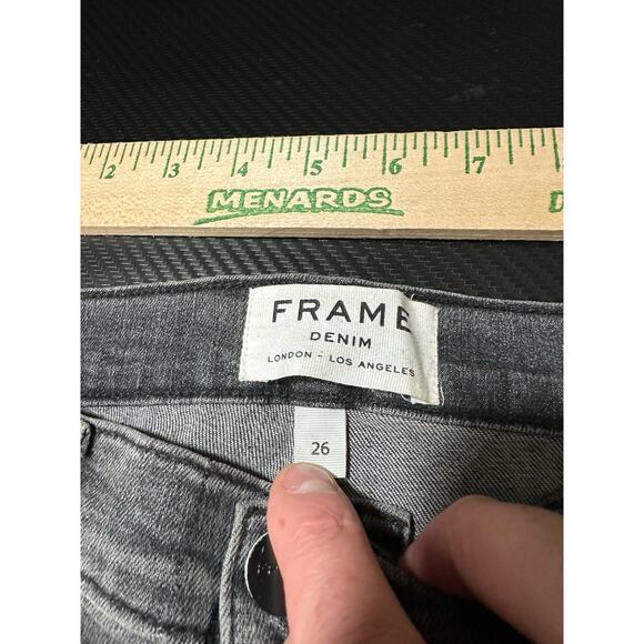 Frame Denim Women's Skinny Jeans - Black and Gray - Picture 4 of 15